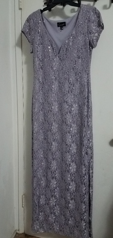 Connected Apparel Lavender Lace Wedding Dress